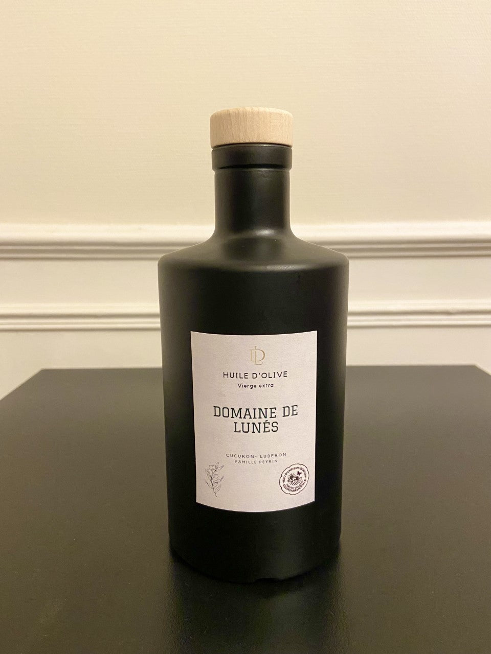 Huile d'olive bouteille noire 0.5 Litre – Domaine de Lunés
