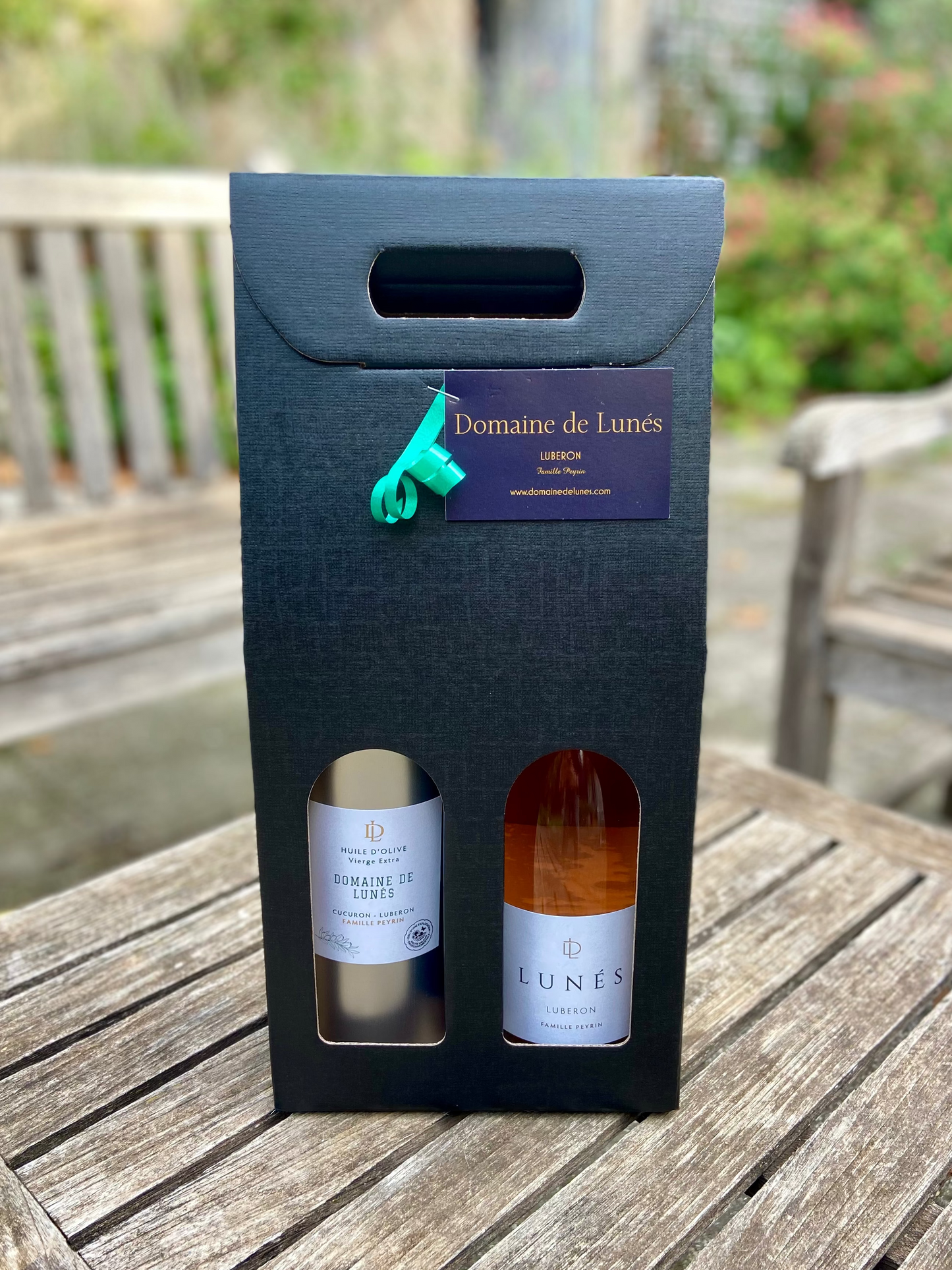 Coffret cadeau Huile 0,5L / Bouteille de rosé