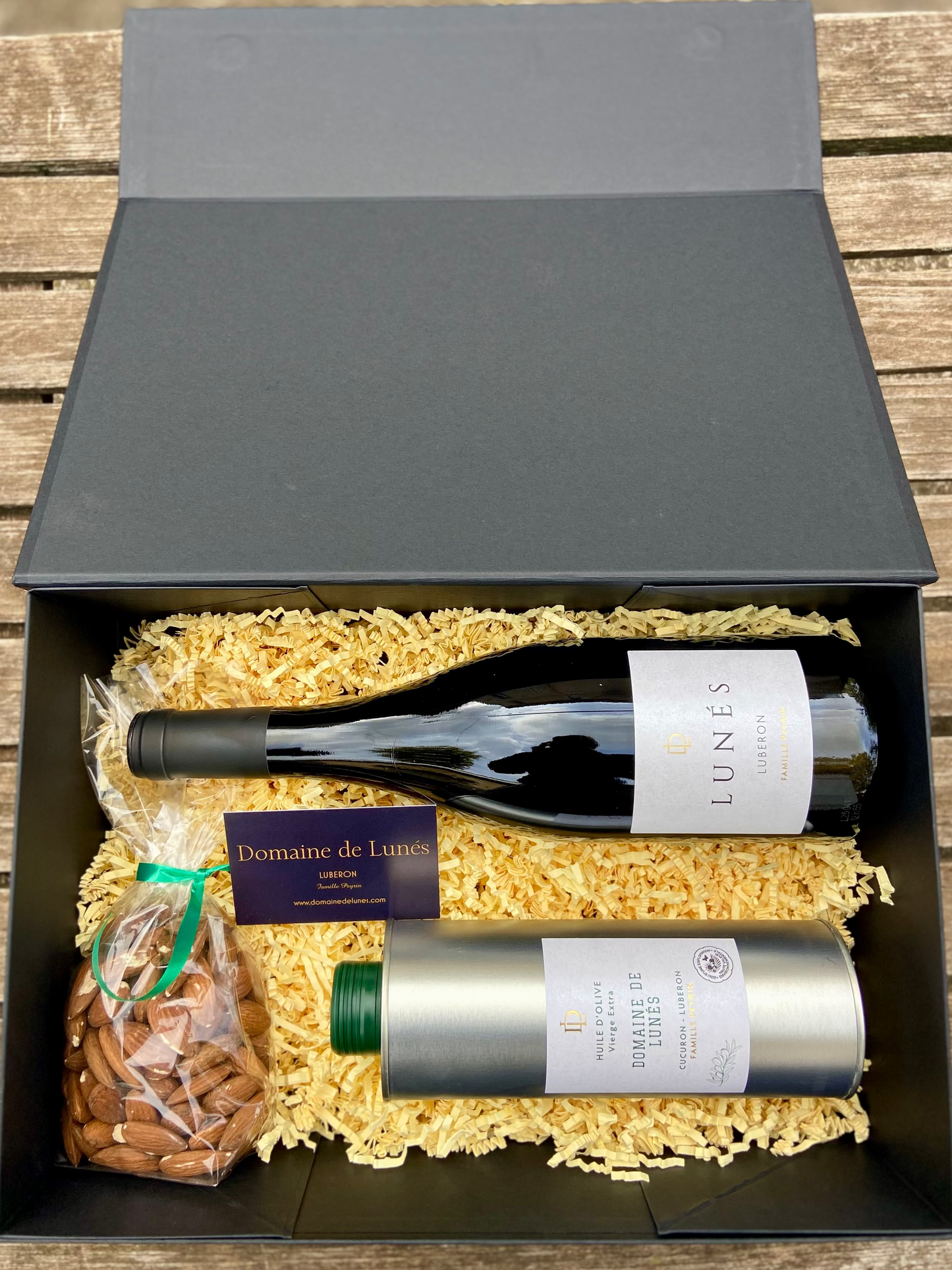 Coffret cadeau vin rouge / Bidon d'huile d'olive 0,5L