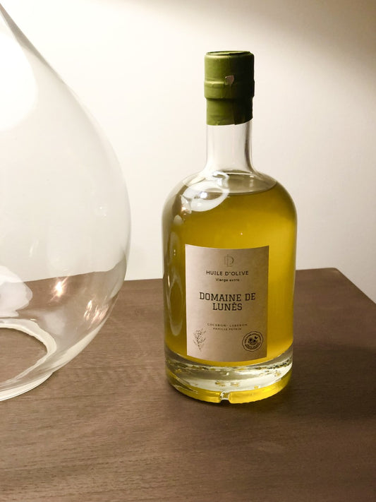 Huile d'olive bouteille transparente 0.5 Litre